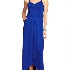 NWT Old Navy Royal Blue Tulip Hem Maxi Dress